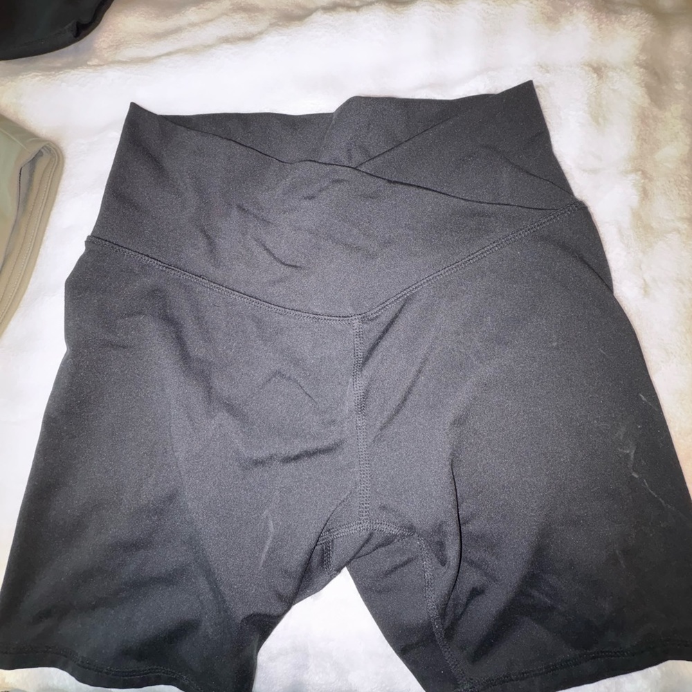 Women's Black High-Waisted Shorts